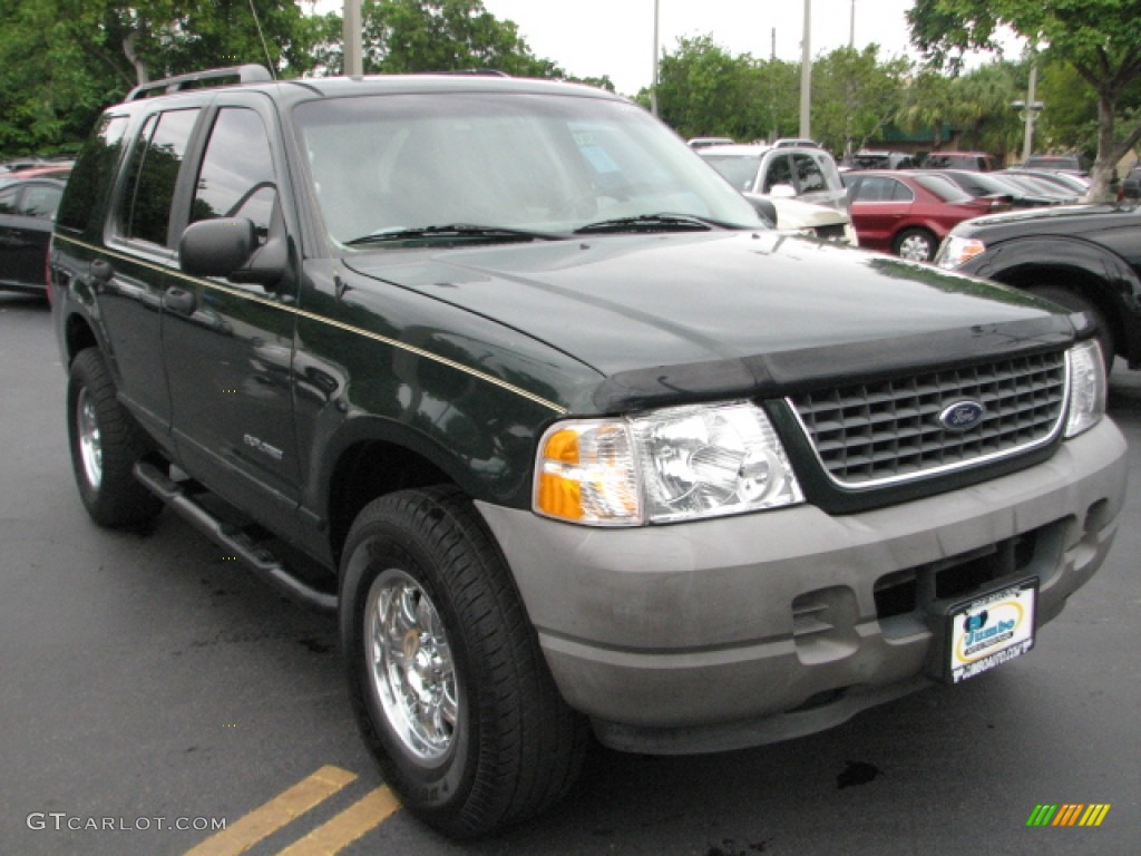 2002 Explorer XLS - Aspen Green Metallic / Medium Parchment photo #1