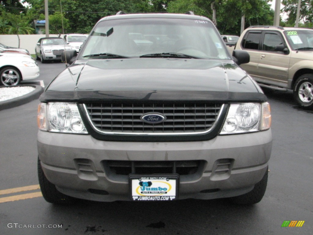 2002 Explorer XLS - Aspen Green Metallic / Medium Parchment photo #3