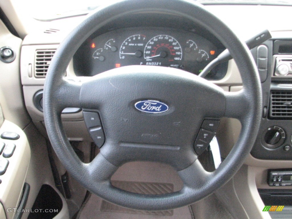 2002 Explorer XLS - Aspen Green Metallic / Medium Parchment photo #11