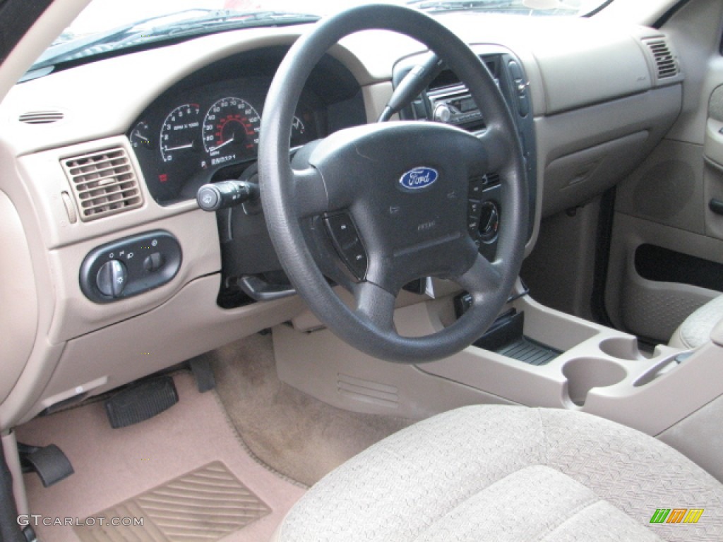 2002 Explorer XLS - Aspen Green Metallic / Medium Parchment photo #18