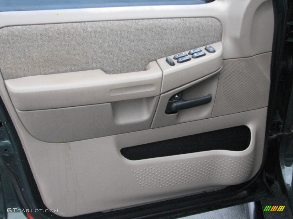 2002 Explorer XLS - Aspen Green Metallic / Medium Parchment photo #20