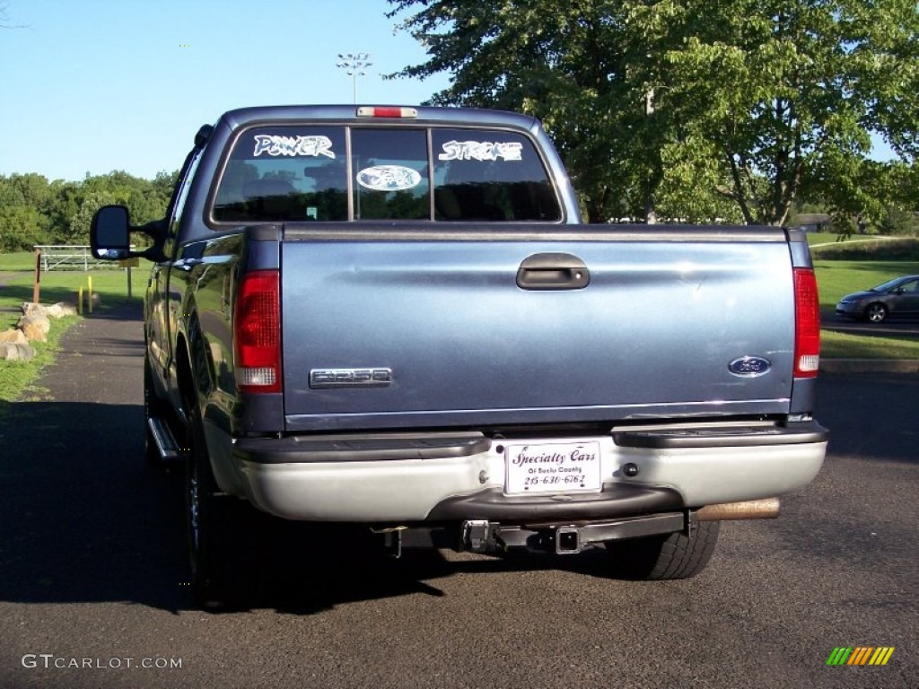 2005 F250 Super Duty XLT SuperCab 4x4 - Medium Wedgewood Blue Metallic / Medium Flint photo #15