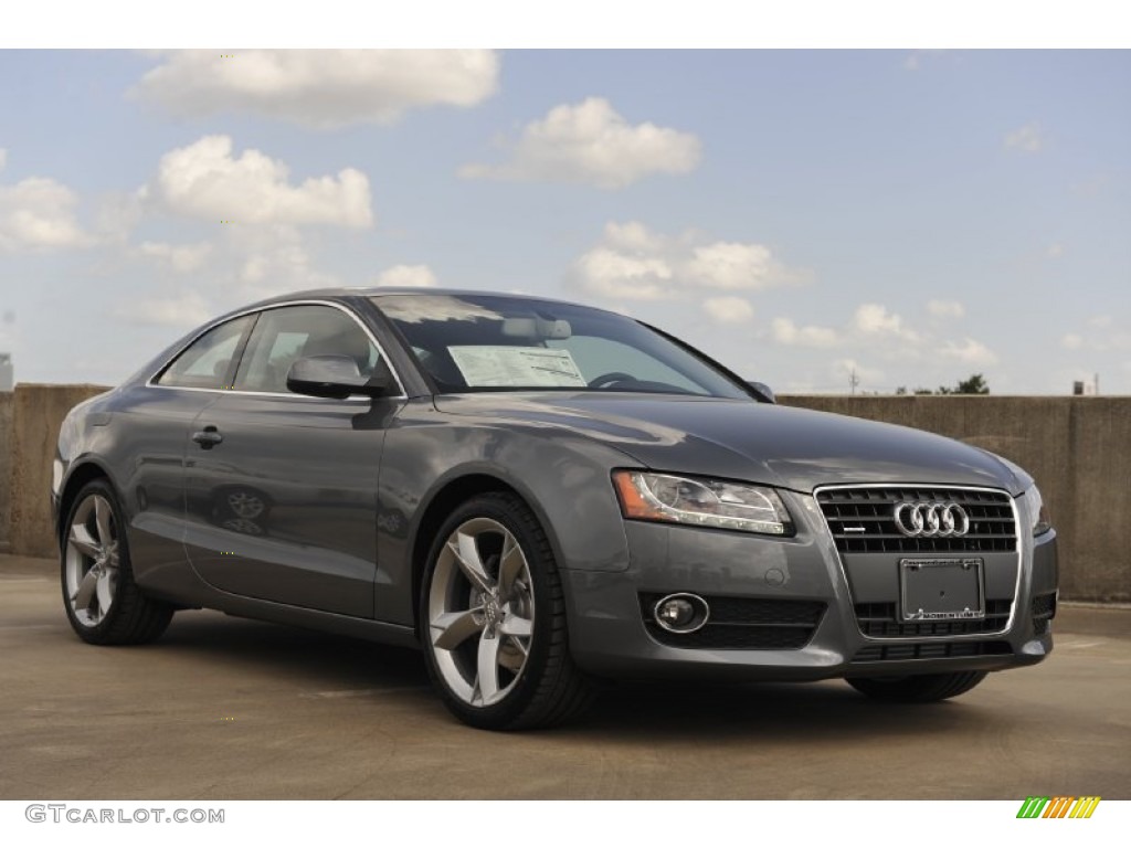 2012 A5 2.0T quattro Coupe - Monsoon Gray Metallic / Black photo #1