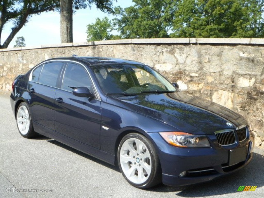 2008 3 Series 335i Sedan - Monaco Blue Metallic / Black photo #1