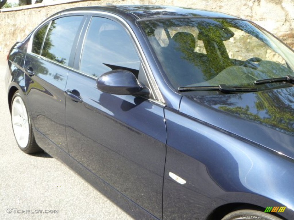 2008 3 Series 335i Sedan - Monaco Blue Metallic / Black photo #12