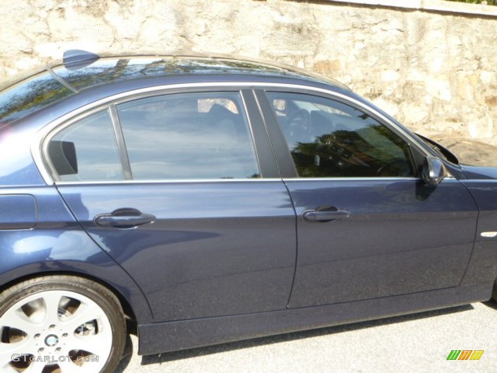 2008 3 Series 335i Sedan - Monaco Blue Metallic / Black photo #14