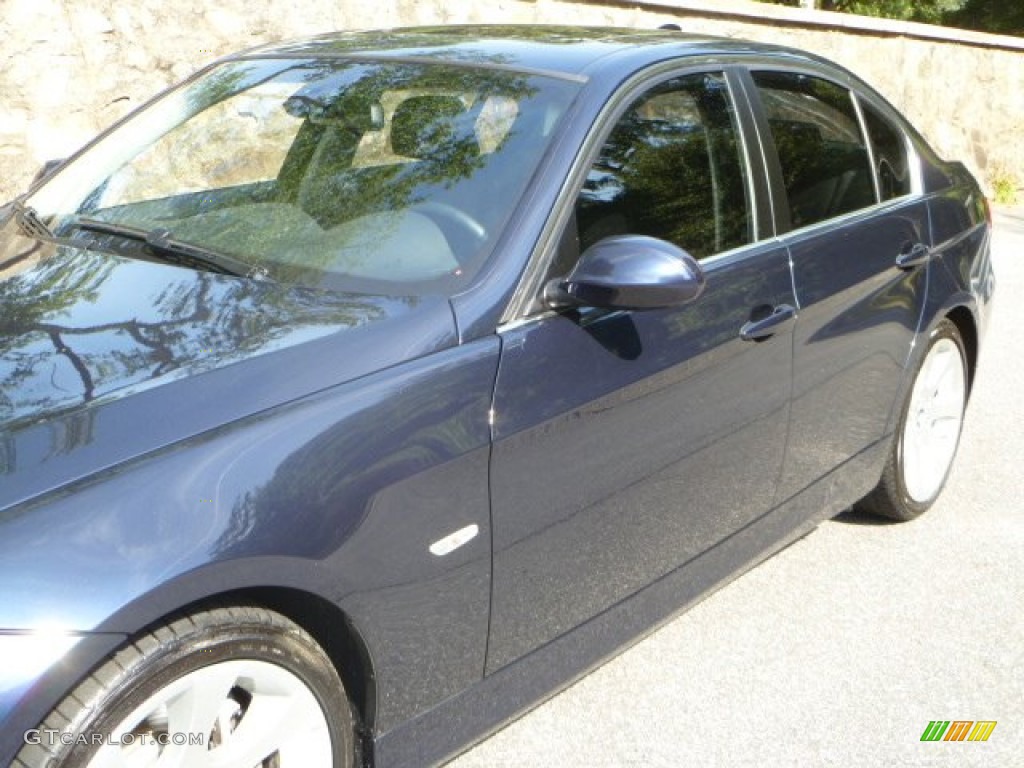 2008 3 Series 335i Sedan - Monaco Blue Metallic / Black photo #17