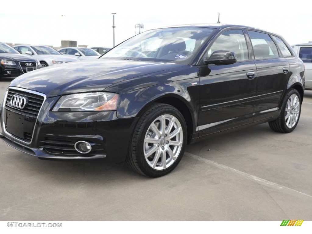 Brilliant Black 2012 Audi A3 2.0T quattro Exterior Photo #52946949