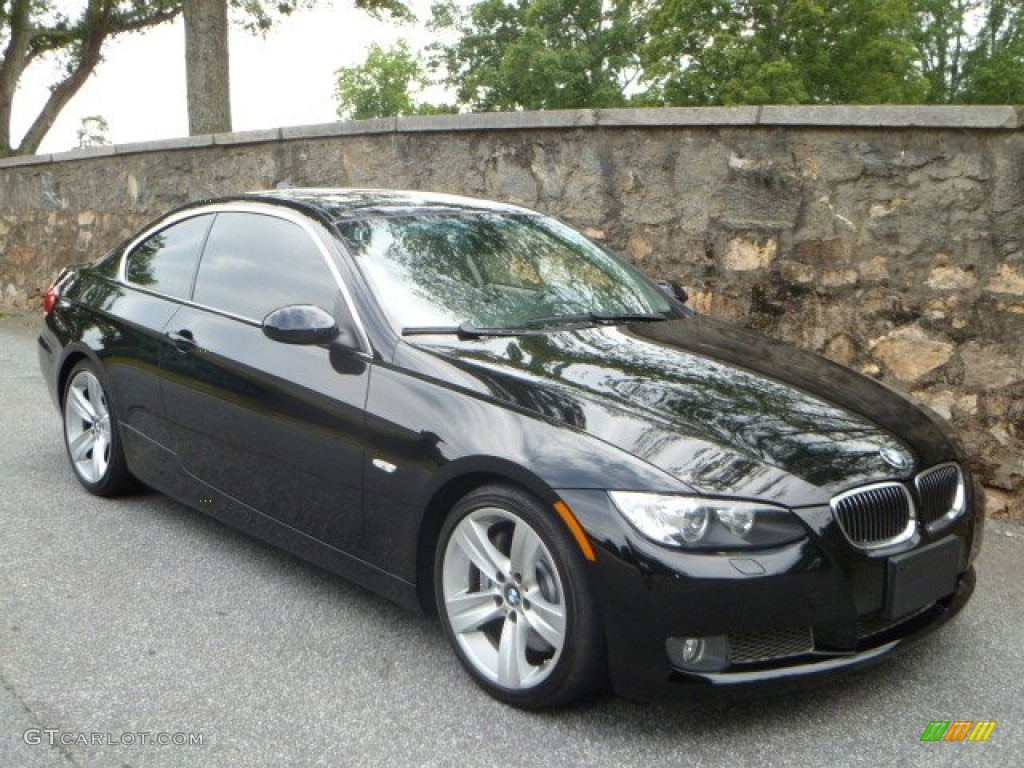 2008 3 Series 335i Coupe - Jet Black / Gray photo #1