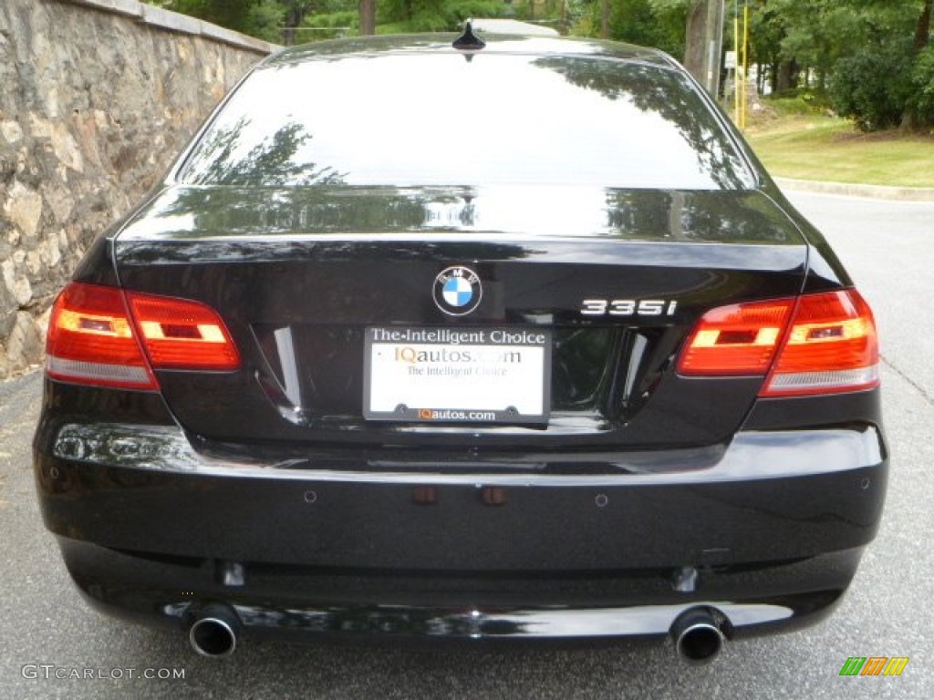 2008 3 Series 335i Coupe - Jet Black / Gray photo #3
