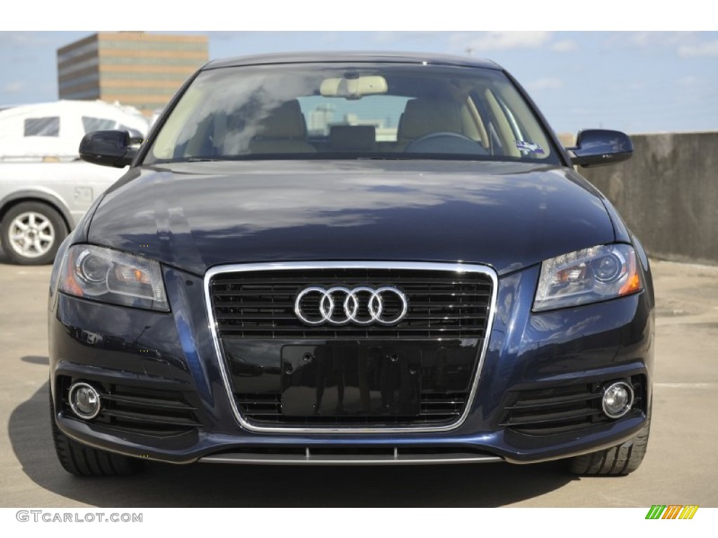 Deep Sea Blue Pearl Effect 2012 Audi A3 2.0 TDI Exterior Photo #52947387