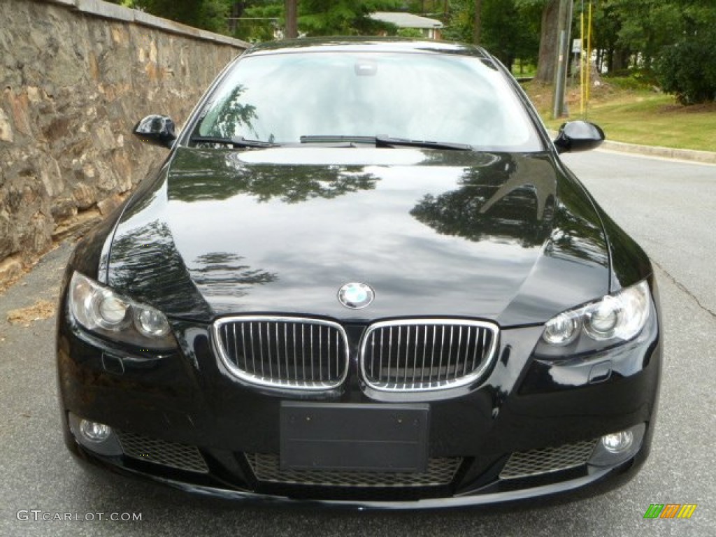 2008 3 Series 335i Coupe - Jet Black / Gray photo #4