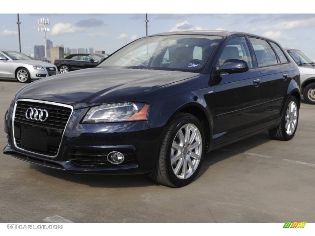 Deep Sea Blue Pearl Effect 2012 Audi A3 2.0 TDI Exterior Photo #52947402