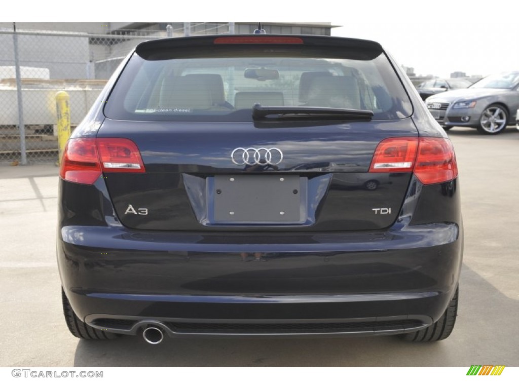 Deep Sea Blue Pearl Effect 2012 Audi A3 2.0 TDI Exterior Photo #52947432