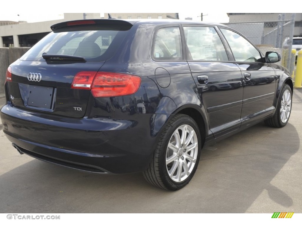 Deep Sea Blue Pearl Effect 2012 Audi A3 2.0 TDI Exterior Photo #52947447