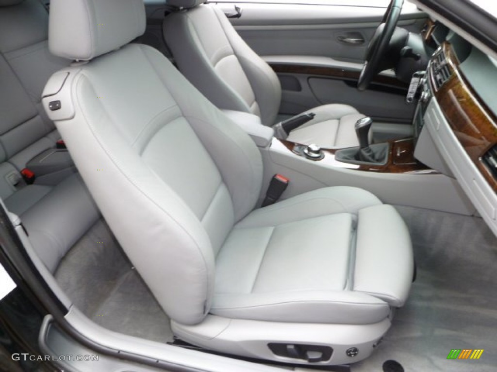 2008 3 Series 335i Coupe - Jet Black / Gray photo #8