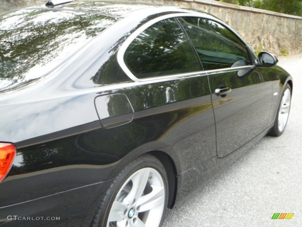 2008 3 Series 335i Coupe - Jet Black / Gray photo #13