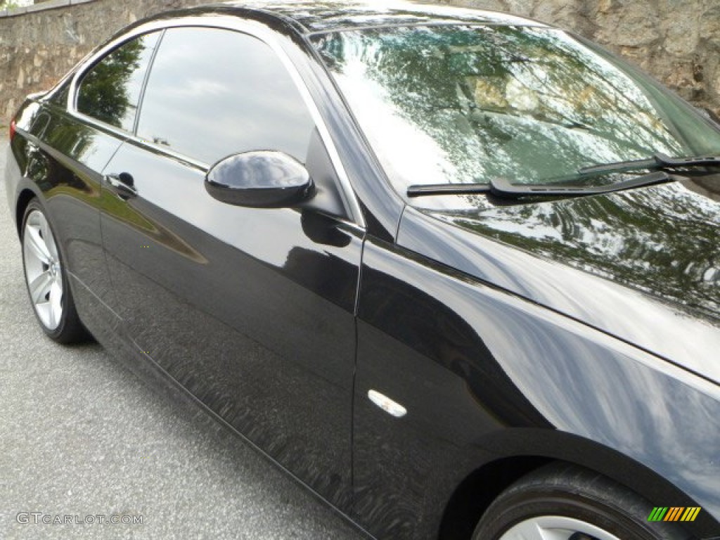 2008 3 Series 335i Coupe - Jet Black / Gray photo #14