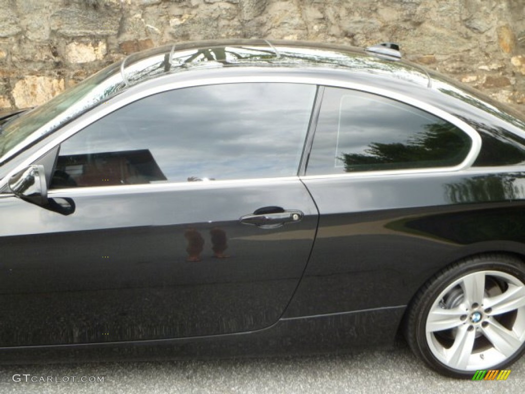2008 3 Series 335i Coupe - Jet Black / Gray photo #16