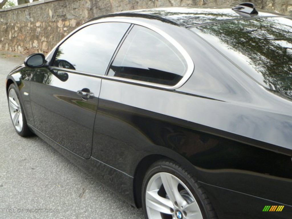2008 3 Series 335i Coupe - Jet Black / Gray photo #17