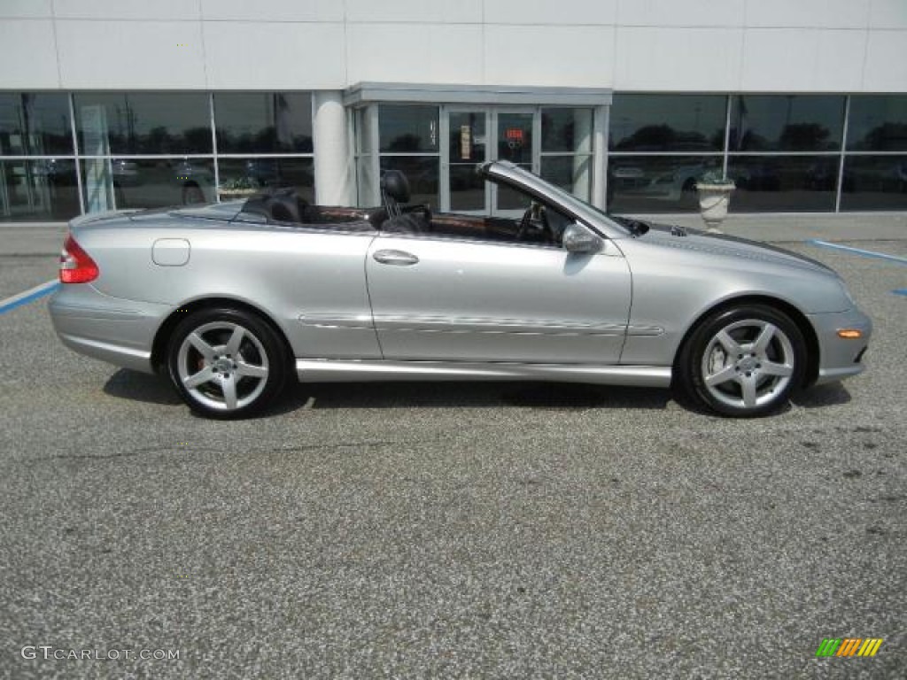 Brilliant Silver Metallic 2005 Mercedes-Benz CLK 500 Cabriolet Exterior Photo #52947648
