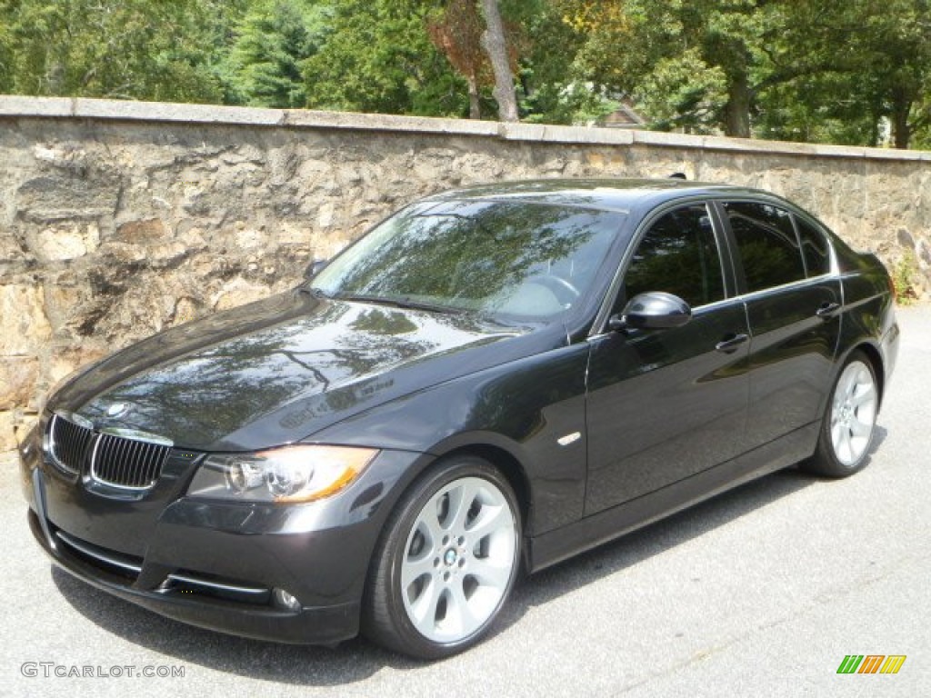 2008 3 Series 335i Sedan - Black Sapphire Metallic / Black photo #2