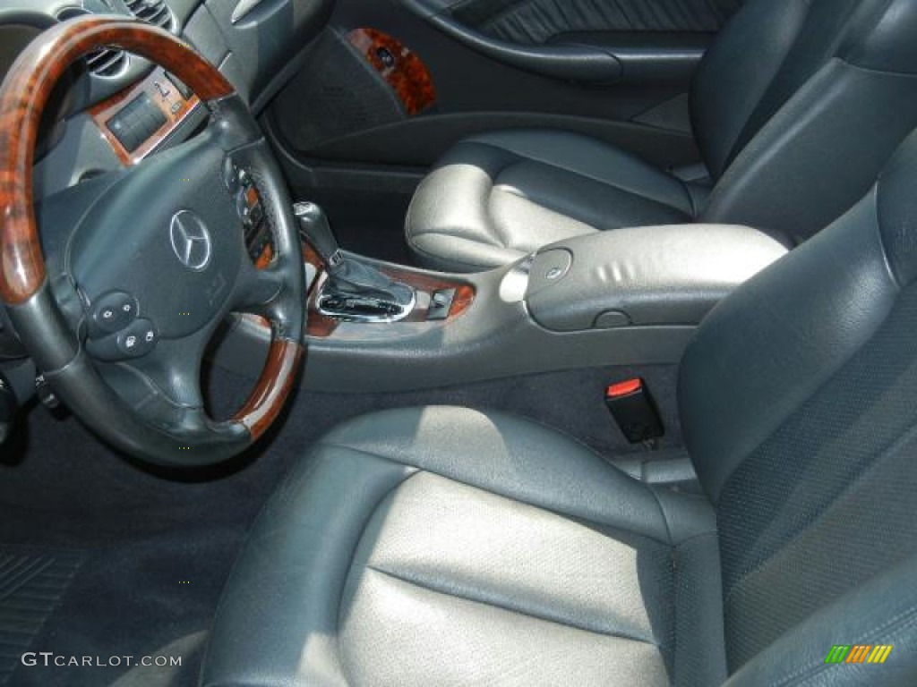 Charcoal Interior 2005 Mercedes-Benz CLK 500 Cabriolet Photo #52947888