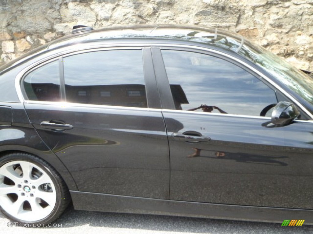 2008 3 Series 335i Sedan - Black Sapphire Metallic / Black photo #14