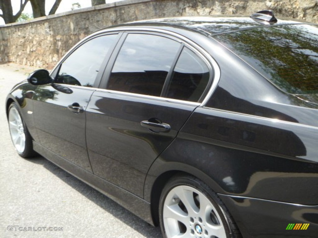 2008 3 Series 335i Sedan - Black Sapphire Metallic / Black photo #15