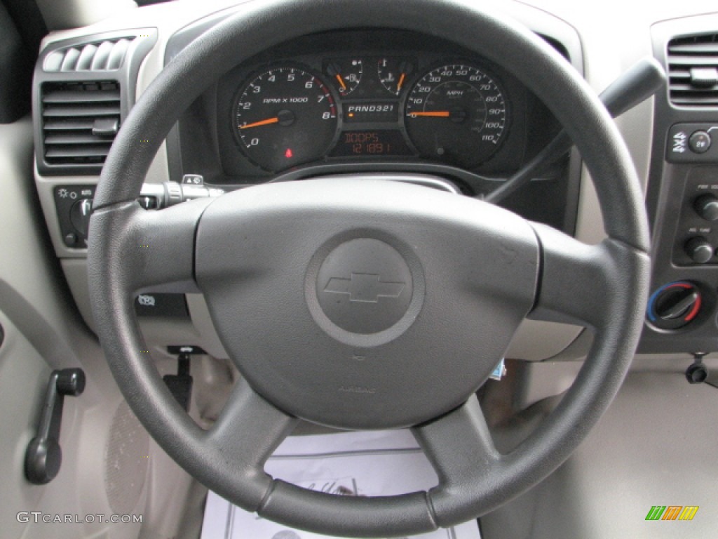 2006 Chevrolet Colorado Extended Cab 4x4 Medium Pewter Steering Wheel Photo #52948005
