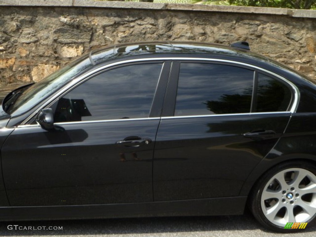 2008 3 Series 335i Sedan - Black Sapphire Metallic / Black photo #18