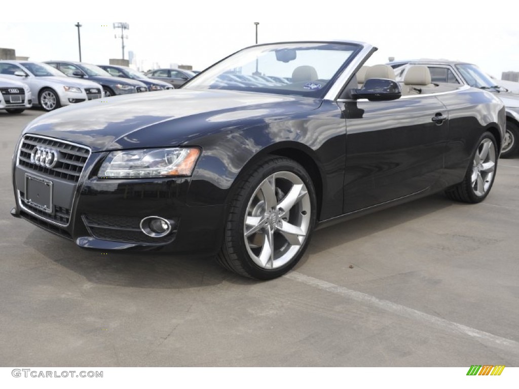 Brilliant Black 2012 Audi A5 2.0T Cabriolet Exterior Photo #52948329