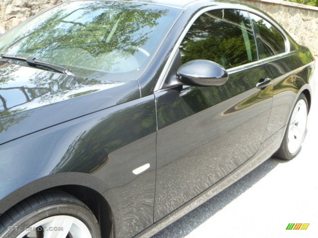 2008 3 Series 335i Coupe - Black Sapphire Metallic / Black photo #16