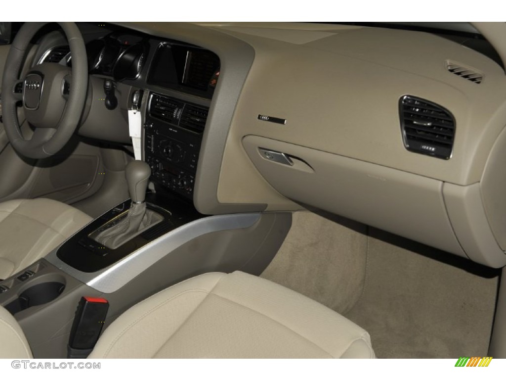 2012 Audi A5 2.0T Cabriolet Cardamom Beige Dashboard Photo #52948700