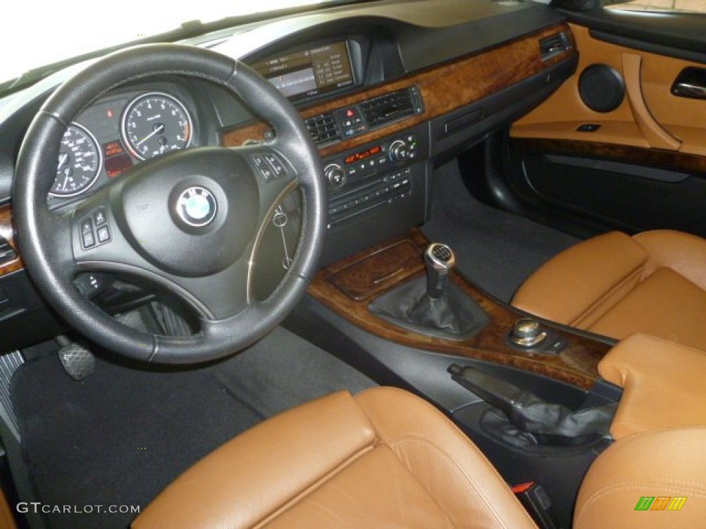 2007 3 Series 335i Coupe - Black Sapphire Metallic / Saddle Brown/Black photo #9