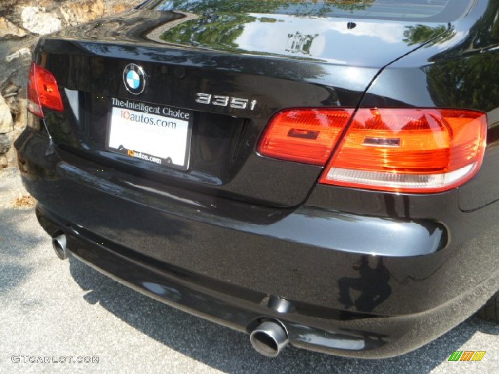 2007 3 Series 335i Coupe - Black Sapphire Metallic / Saddle Brown/Black photo #14