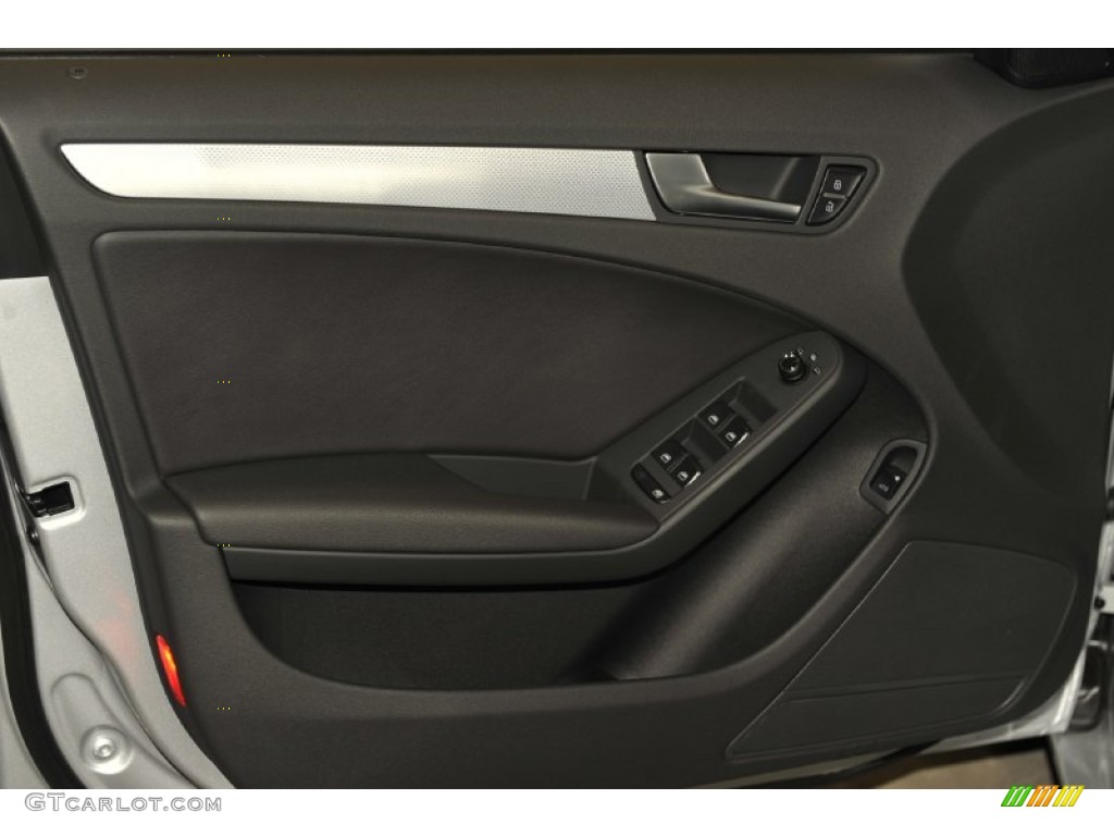 2012 Audi A4 2.0T quattro Sedan Black Door Panel Photo #52949502