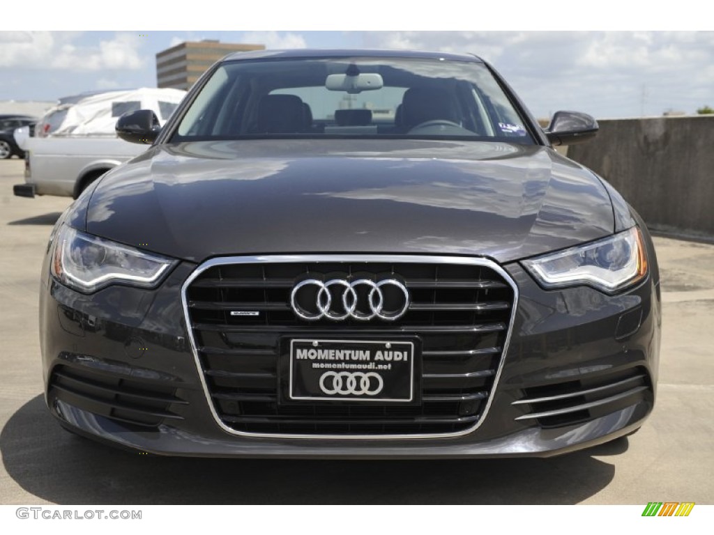 2012 A6 3.0T quattro Sedan - Oolong Gray Metallic / Black photo #2