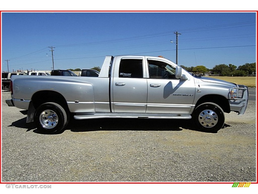 2006 Ram 3500 SLT Quad Cab 4x4 Dually - Bright Silver Metallic / Medium Slate Gray photo #8