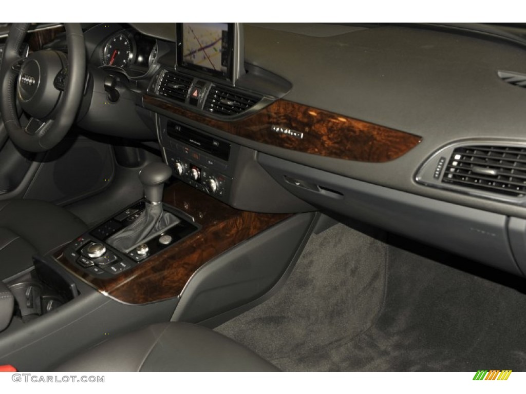 2012 Audi A6 3.0T quattro Sedan Black Dashboard Photo #52950255