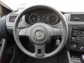 Titan Black 2012 Volkswagen Jetta SE Sedan Steering Wheel