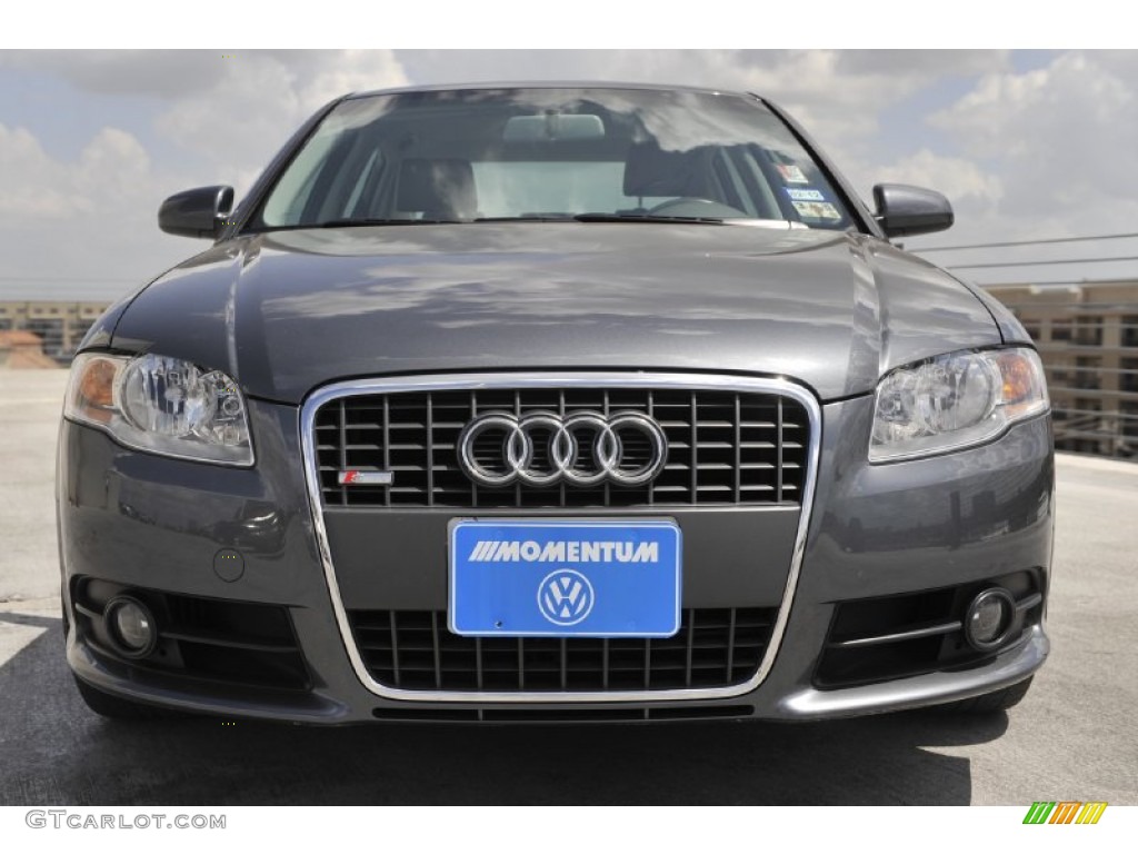 2008 A4 2.0T Sedan - Dolphin Grey Metallic / Light Gray photo #2