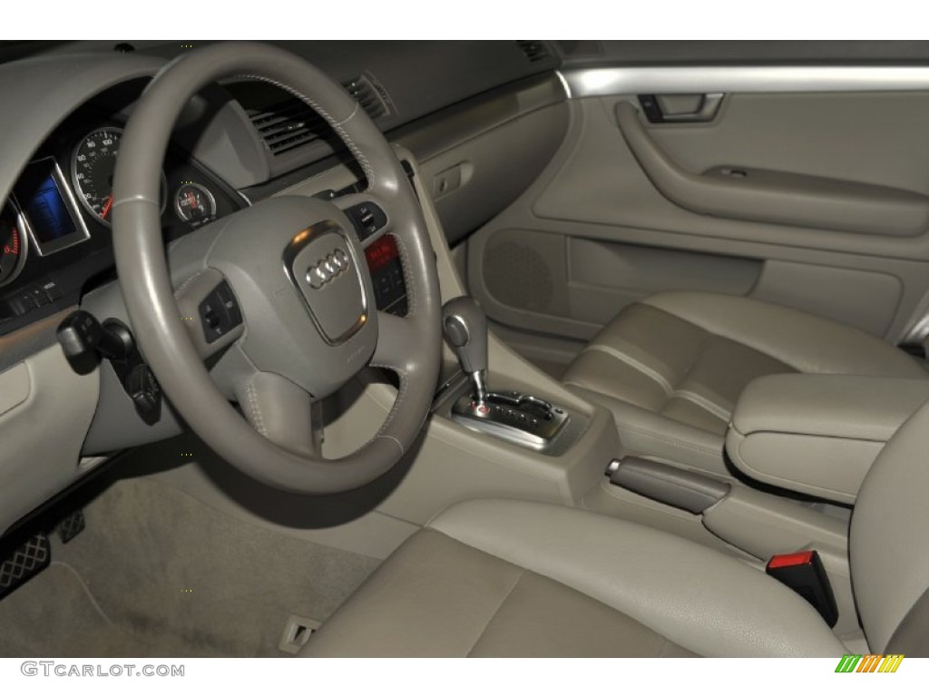 2008 A4 2.0T Sedan - Dolphin Grey Metallic / Light Gray photo #8