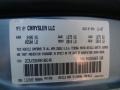 PBG: Clearwater Blue Pearl 2008 Chrysler 300 Touring AWD Color Code