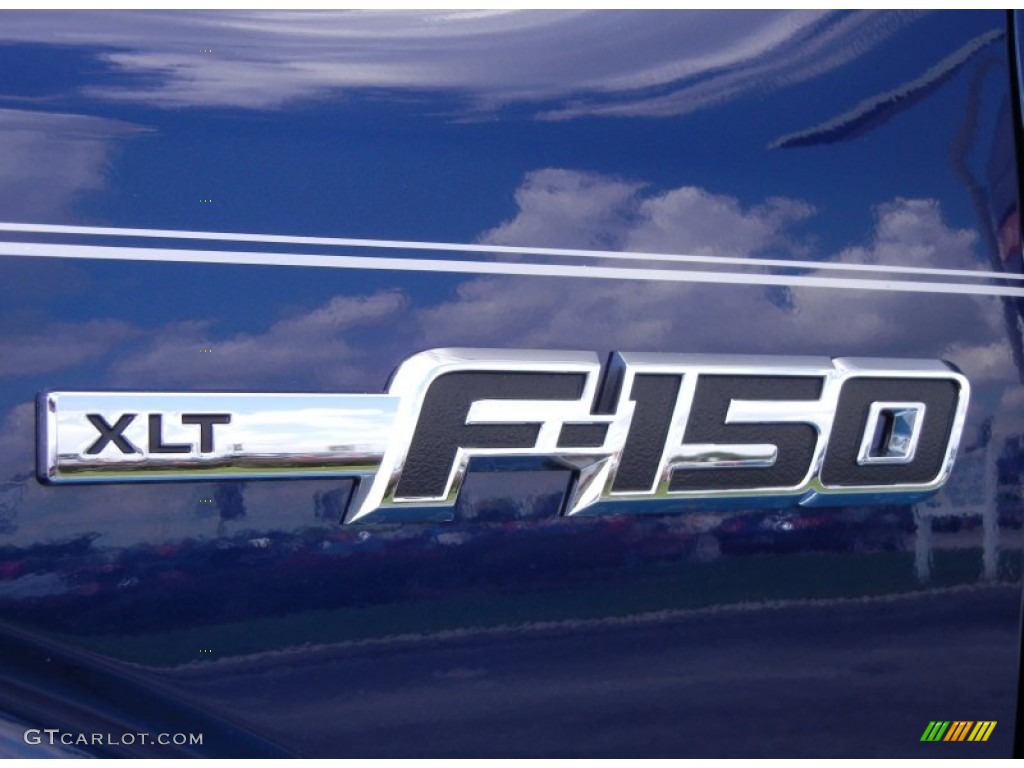 2011 F150 XLT SuperCab - Dark Blue Pearl Metallic / Steel Gray photo #4