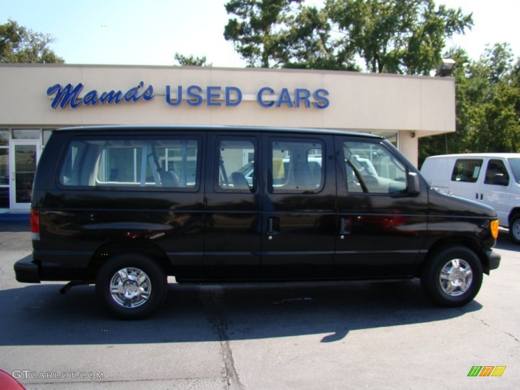 2003 E Series Van E150 Passenger - Black / Medium Flint photo #1