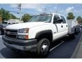 2007 Summit White Chevrolet Silverado 3500HD Classic LT Crew Cab Chassis  photo #4