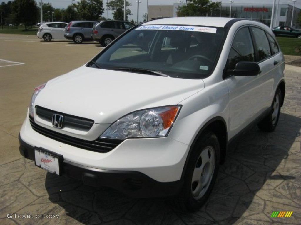 2009 CR-V LX - Taffeta White / Gray photo #2