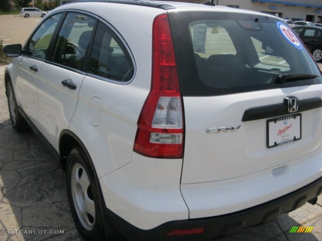 2009 CR-V LX - Taffeta White / Gray photo #8