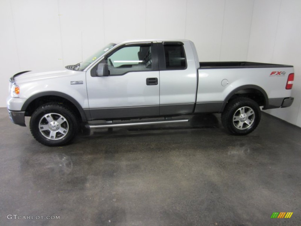 2005 F150 FX4 SuperCab 4x4 - Silver Metallic / Medium Flint Grey photo #3